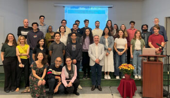 There were 32 participants at Mr. Rafat's youth session in Montreal, Que. Here, a few friends expressed a readiness to serve within a few months' time while others expressed a desire to serve after completing their studies.
