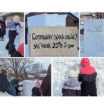 Community takes part in Ayyám-i-Há snow carving